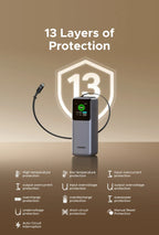 UGREEN Nexode 165W Power Bank 20000mAh Chargeur Portable 100W Max PD3.0 Batterie Externe Câble Intégré pour Ordinateur Portable Téléphone Portable