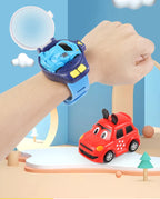 Mini Elektrische Uhr Auto Racing 2,4G Fernbedienung Auto Tragbare Fahrzeug Kinder Spielzeug Weihnachten Geschenke eltern-kind-Interaktion Spiel