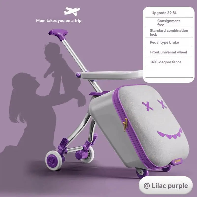 Cartoon Kinder Trunk, fahrbare Reisetasche