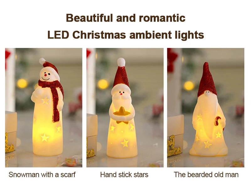 LED Weihnachten Nachtlicht Nette Santa Claus Schneemann Kinder Schlafzimmer Nacht Ornamente Für Urlaub Weihnachten Decora Nacht Lampe
