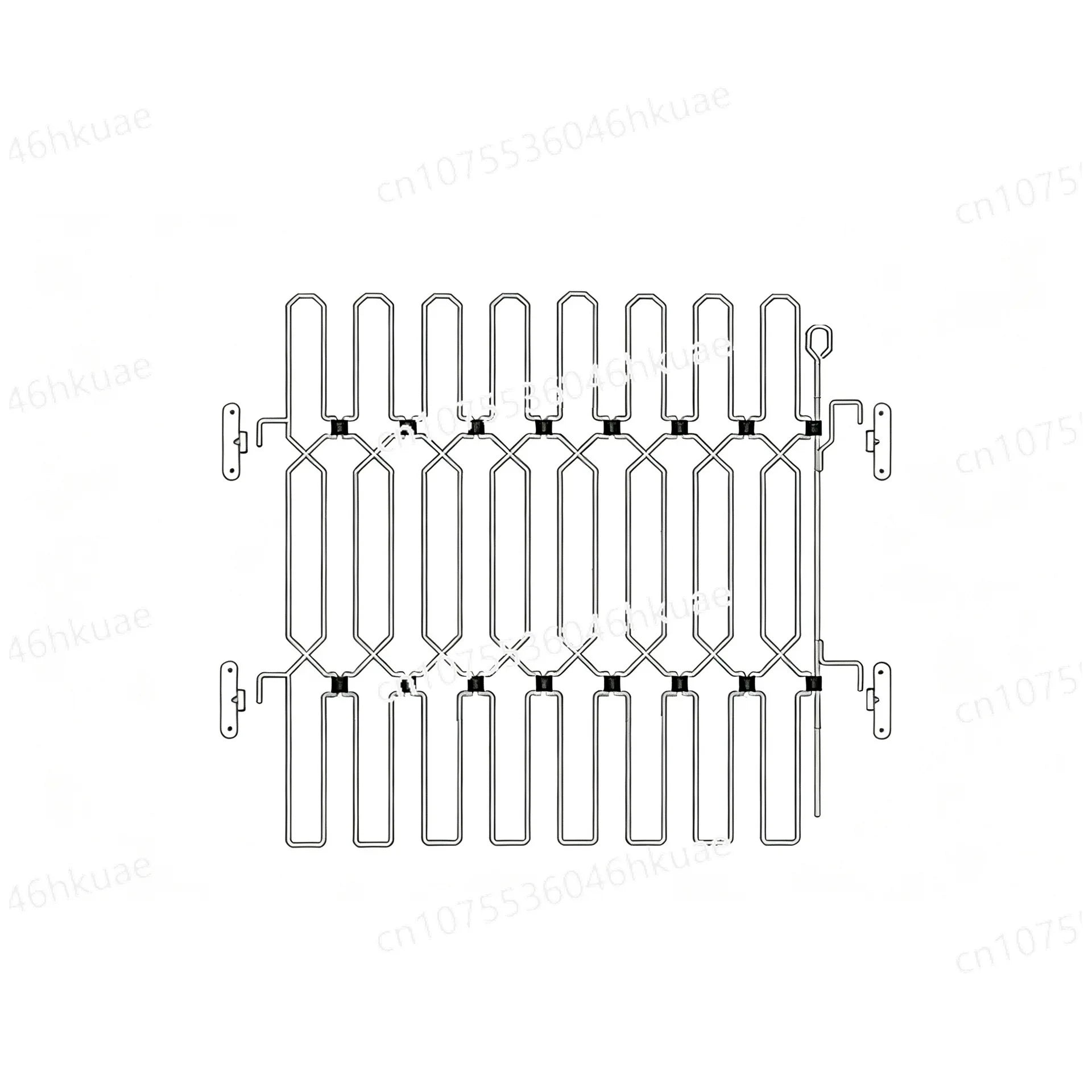 Haustierzaun, Isolationstür, faltbarer Haustierzaun, Etikettierung für Türzaun aus Edelstahl