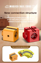 Kinder Magic Track Zug Elektrische Zusammengebaute Bausteine Magnetische Schiene Auto Labyrinth Pädagogisches Spielzeug für Kinder Weihnachten Geschenke