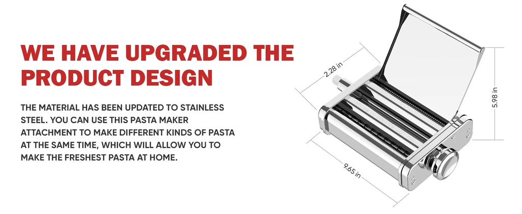 3-in-1-Nudelaufsatz für Kitchenaid-Standmixer, komplett aus Metall, Nudelmaschine, Kitchenaid-Aufsatz, Nudelblatt-Rolle, Spaghetti