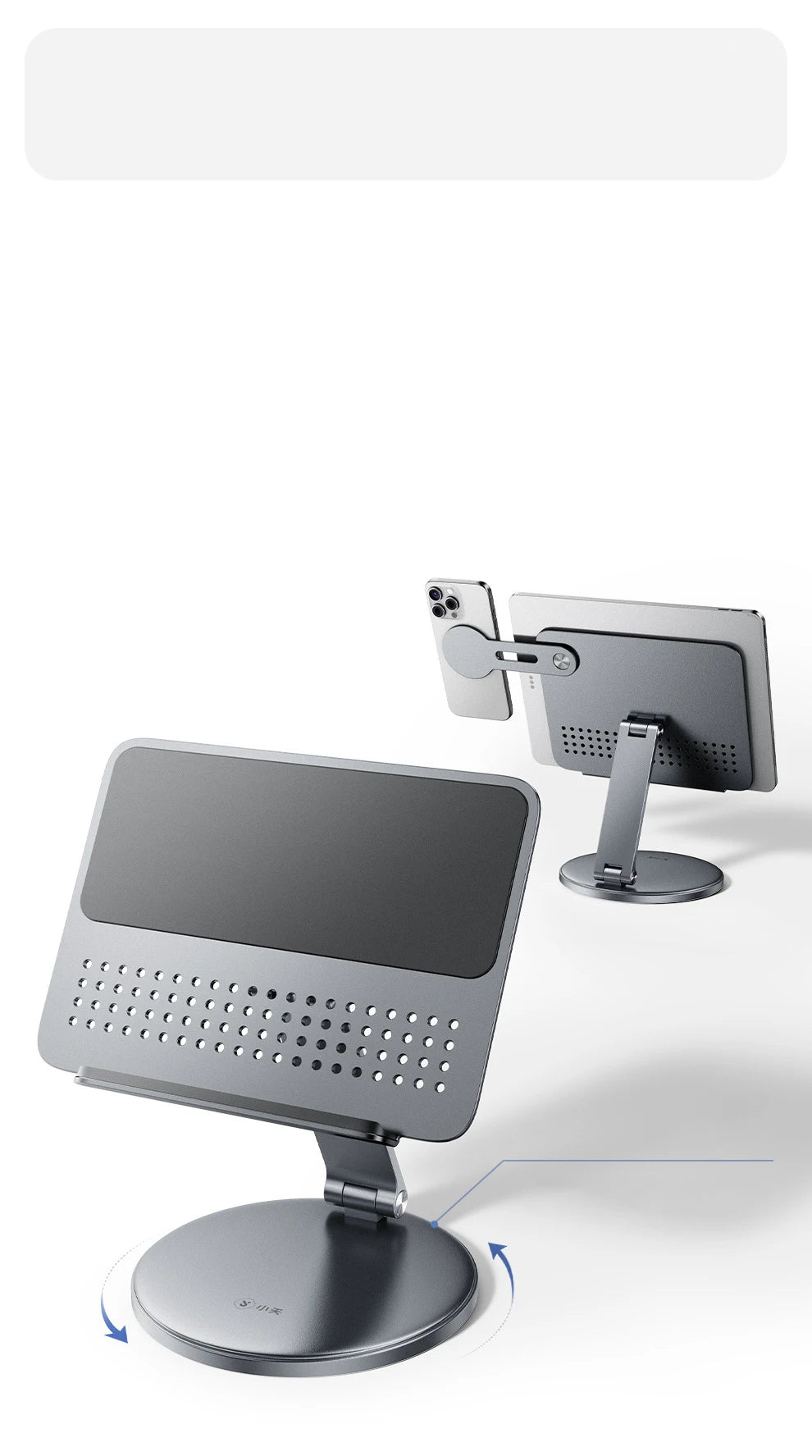 Tablet-Ständer, iPad, Desktop, magnetischer Handyständer 360° °   Drehbarer, zusammenklappbarer, spezieller Ständer für Live-Malerei im Büro