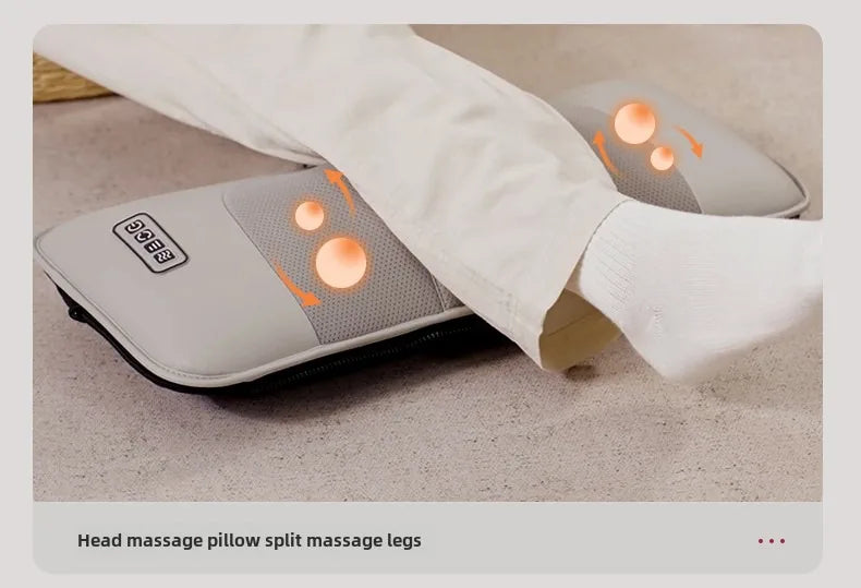 Ganzkörper-Massagematte mit Airbags, Dehnungsheizung, 3D-Entspannung der Lendenwirbelsäule, Rückenmassagegerät, PU-Leder, tragbar und tragbar