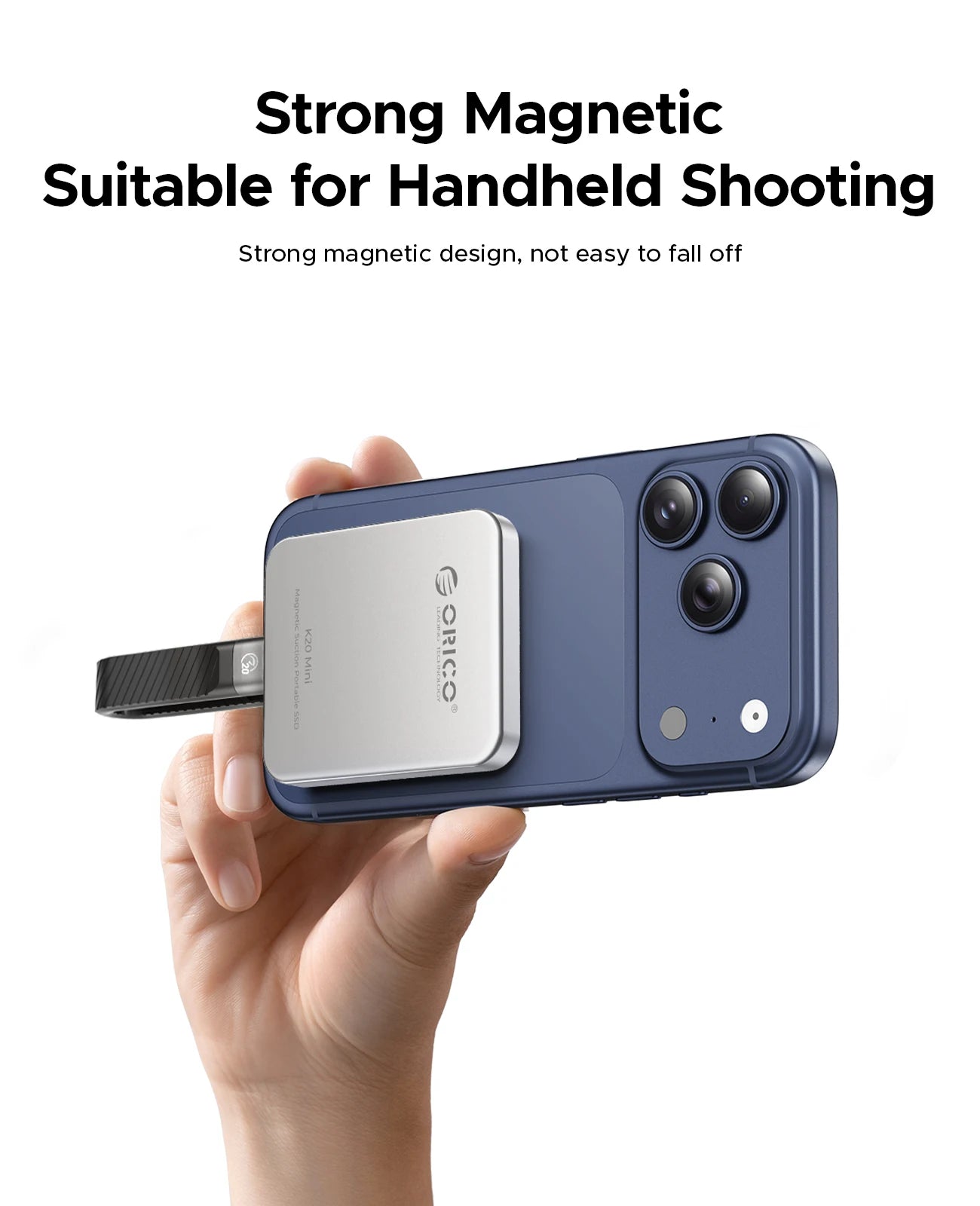 ORICO K20Mini magnetische externe SSD für iPhone 17 16 Pro/Max ProRes 2000 MB/s 4K ProRes HDR Record und Store Portable Solid State