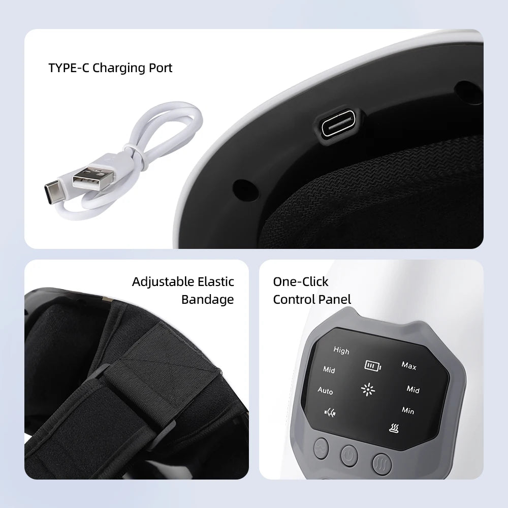 Drahtlose elektrische Heizung Knie Massage Pad Rot Licht Therapie Airbag Wrap Knie Massagegerät Heiße Kompresse Hohe Vibration Massage