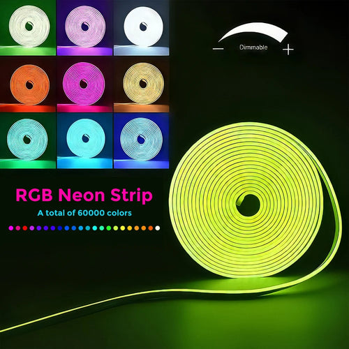 30 m/20 m flexible LED-Neon-Lichterkette mit App/Fernbedienung, IP65-RGB-Lichterkette für den Außenbereich, Musiksynchronisierung für Räume, Pool, Garten