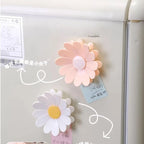 Daisy Snack-Clips 6er Set – Magnetische Tüten-Verschlussklammern | Blumen-Design