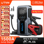 UTRAI 1500A Auto Starthilfe Power Bank Tragbare 150PSI Luftpumpe Auto Batterie Notfall Booster Start Gerät Auto Starter 2024