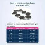 Drehteller für Küche, Esstisch, Drehteller für Küchenarbeitsplatte, 360-Grad-Drehung, vielseitig, hitzebeständig, für rechteckigen Tisch