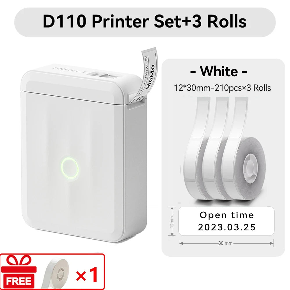Niimbot D110 Mini Handlicher Thermodrucker Kabellose Etikettenmaschine