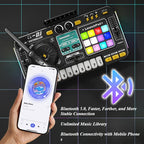 CONUSEA Kinder DJ-Mixer Controller – Bluetooth, Mikrofon, LED-Beleuchtung, Lernspielzeug | CE-Zertifiziert
