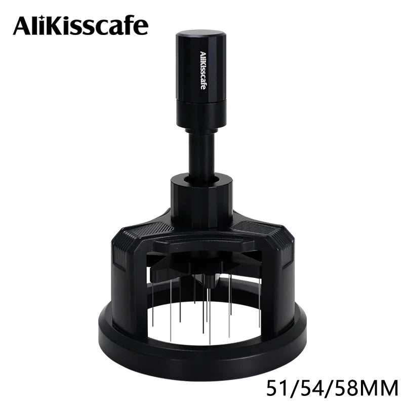 WDT Espresso Nadelverteiler Magnetisch – Rotierendes Kaffeepulver-Verteilwerkzeug | 51, 54 & 58mm