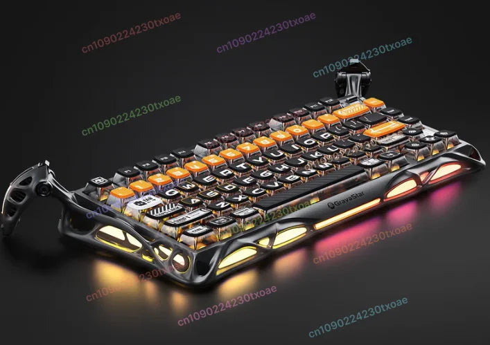 Gravity K1Pro Mechanische Tastatur – kabelloses RGB mit 3 Modi und Hot-Swap-fähigem Schaltersystem