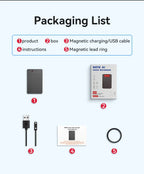 AI ChatGPT App Telefonanruf Aktivierter Diktiergerät Transcribe Summarize Smart Magnet Adsorb 8-128 GB Ultradünnes Kartendiktiergerät