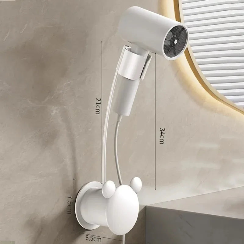 Haartrockner-Halter, kein Halt erforderlich, verstellbare Wandaufhängung, frei von Händen, kein Stanzen von Löchern erforderlich, universelles Luftkanal-Aufbewahrungsregal