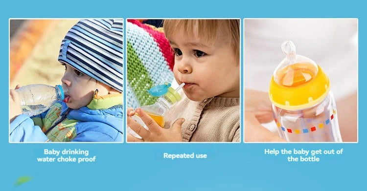 Kleinkind Kleinkind Trinkrohr Flasche Kappe Kinder Auslaufsichere Getränke Saft Soda Wasser Flasche Twist Stroh Abdeckung