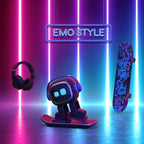 Emo Robot Pet – Intelligenter KI-Begleitroboter, Emotions-KI, WLAN/BT, 4h Akku, Smart Lighting, für Zuhause & Kinder