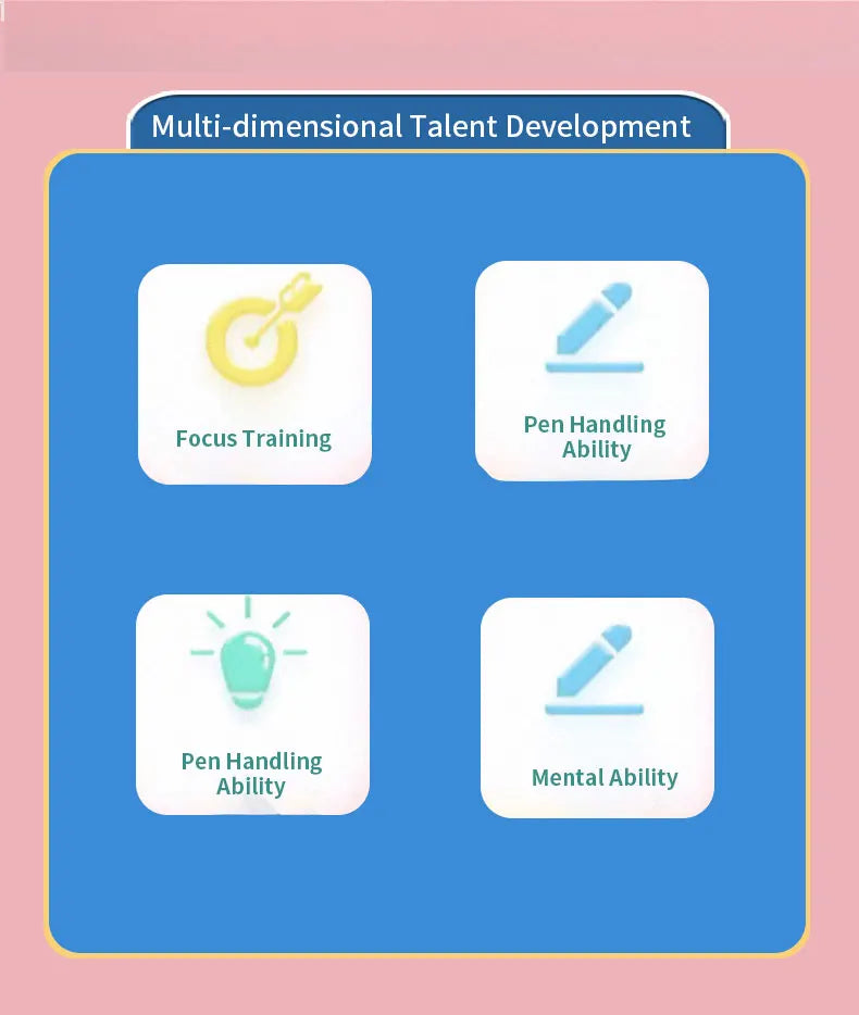 Wiederverwendbares Kinder-Arbeitsbuch-Set mit 34 Seiten und löschbarem Stift – Frühes Lernen der Entwicklung von Schreib- und Zeichenfähigkeiten, Lehrbücher für das Stiftkontrolltraining, innovatives Lernen – perfekt