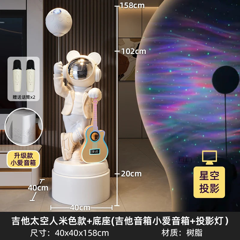 Astronaut Astronaut Bluetooth Audio Stern Licht Wohnzimmer Boden Ornament TV Schrank Boden Home Dekoration