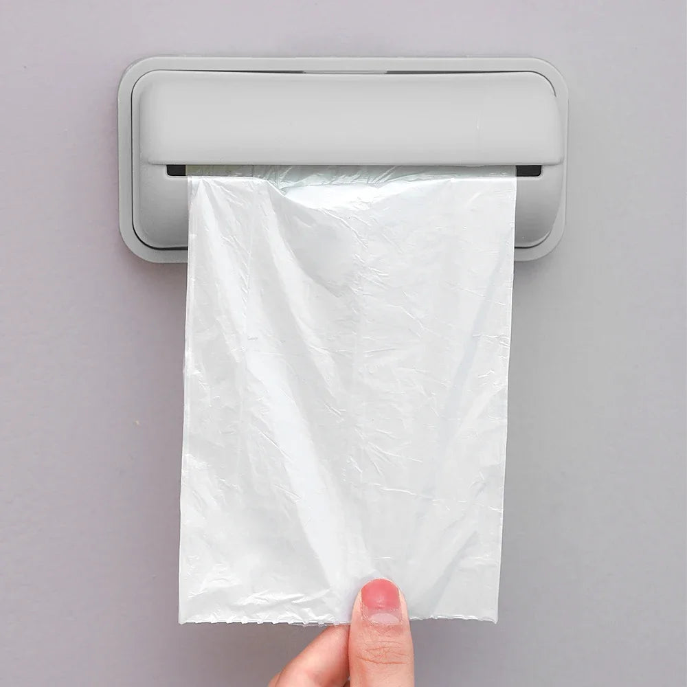 Aufbewahrungsbox für Einkaufstüten in der Küche, ausziehbarer Beutelspender