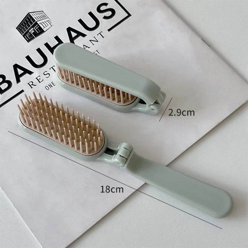 1pc Faltbare Haar Kamm Tragbare Entwirren Haar Pinsel Anti Statische Kopf Massage Reise Kämme Haar Styling Zubehör Werkzeuge