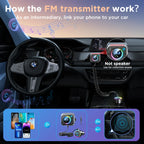 Joyroom auto bluetooth 5,3 fm/aux sender auto adapter freihändig anrufen 3 schnell la deans chlüsse sender ladegerät pd qc 3,0