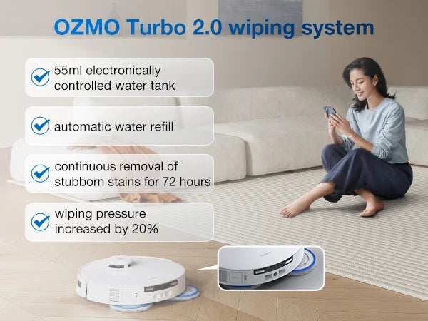 ECOVACS T30C Pro Omni GEN 2 Staubsaugerroboter, Kehren, 25.000 Pa, Staubsaugersammler, Heißluft-Trockenbodenreinigung, Haushaltsgeräte