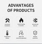 Fudeer 3400 W 220 V Elektrische Küche Warmwasserbereiter Wasserhahn Instant Hot Edelstahl Wasserhahn Heizung Kaltheizung Wasserhahn