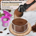 Kaffeemesslöffel mit ergonomischem Griff – aus robustem, lebensmittelechtem Kunststoff, ideal für präzise Kaffeeportionen, Zubehör für die Kaffeebar