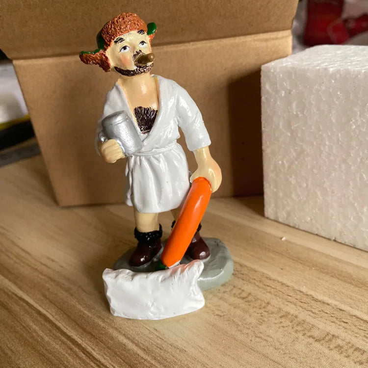 Weihnachtsschmuck Geschenk Alter Mann Auto Haus Harz Kleine Weihnachtsstatue Griswold Villa Home Desktop Figur Gartendekorationen