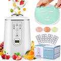 Jugacool DIY-Gesichtsmaskenmaschine – 90W, 5,5 Min., Sprachassistent, Auto-Reinigung | Kollagen inkl. | Weiß