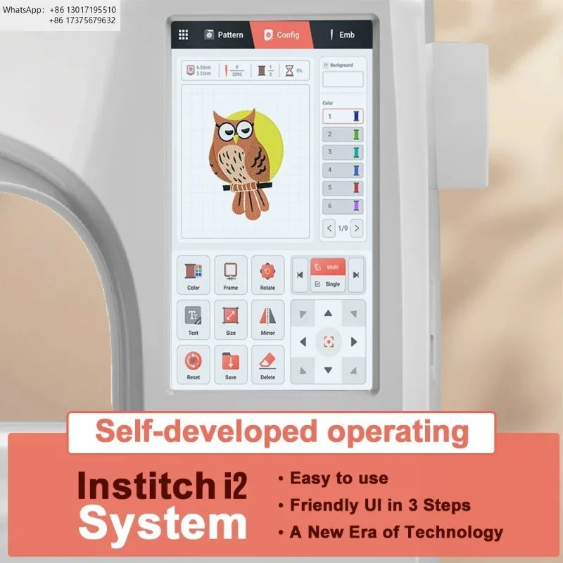 Poolin EOC05 Großhandel Multifunktionale automatisierte hochwertige computergesteuerte Stickmaschine