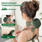 Foreverlily Nacken- & Schultermassagegerät – 4D Knetmassage, kabellos, 3 Stufen, PU-Leder