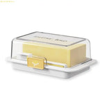 Neues Buttergericht mit Deckelbutter Dividing Storage Box Container Küche Aufbewahrungsdichtung Butter Splittbox Käse Kader Box