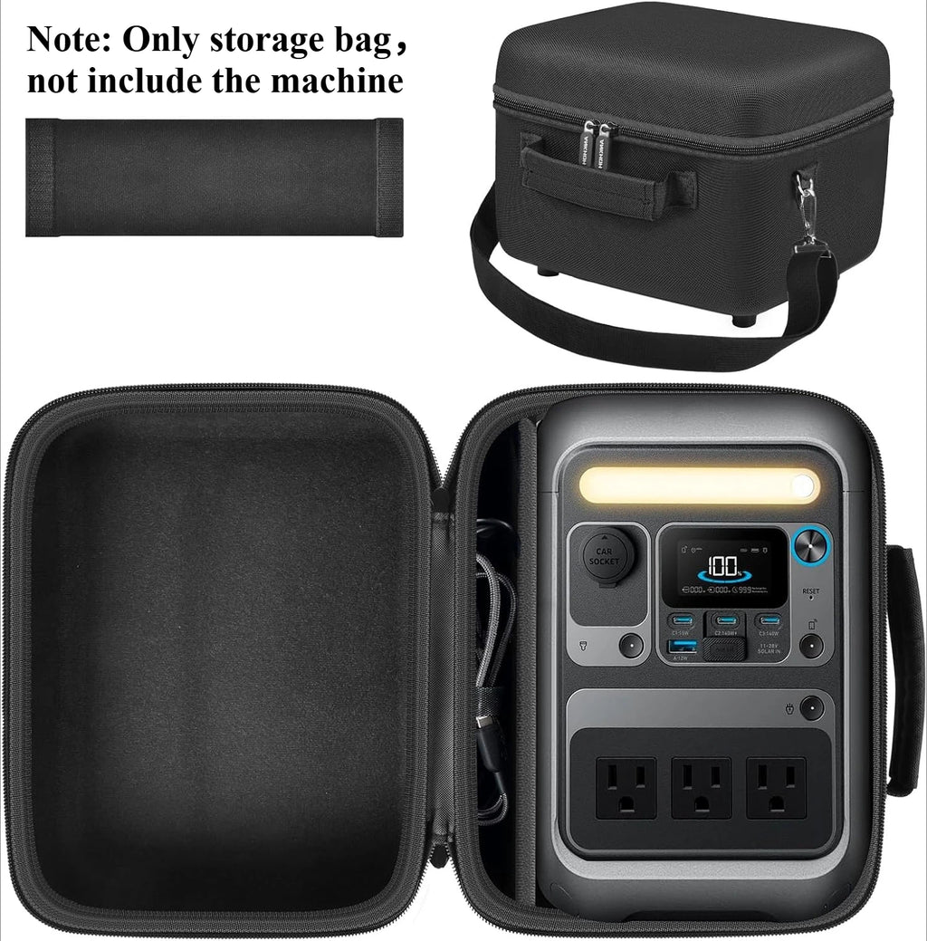 Aufbewahrungstasche für tragbares Kraftwerk Anker SOLIX C300, Akku-Solargenerator-Aufbewahrungshalter (für Anker SOLIX C300) (nur Tasche)