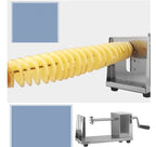Kartoffelschneider Tornado, halbautomatische Dehnspirale aus dickem Edelstahl, manuelle Schneidemaschine, französische Frittiermaschine, Gemüseschneider
