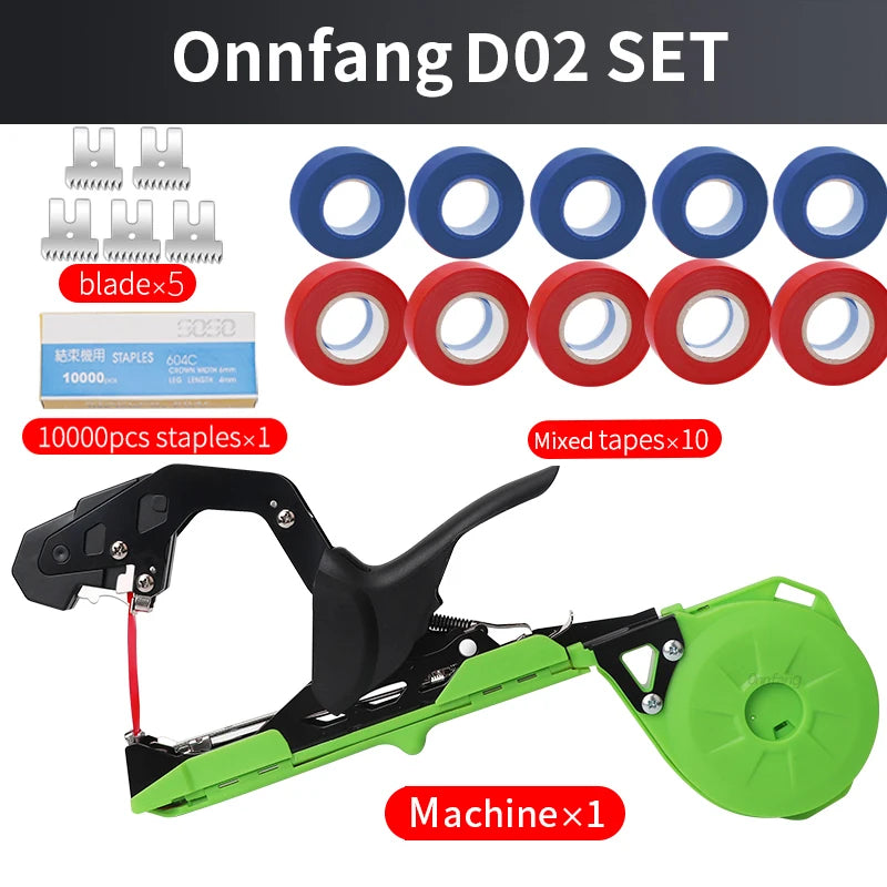 Onnfang Garten- Handbindemaschine, leichtes Gartengerät, Pflanzenbindegerät