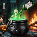 Halloween Hexenschüssel Magischer Kessel mit Nebelmaschine, Horrorhaus Ornamente Indoor, Home Party, Gruselige Requisiten, Halloween Spooky Decor