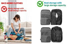 17L Vakuum-Kompressionsbeutel mit Luftpumpe, wiederverwendbare Aufbewahrungstasche für Kleidung, Reise-Kompressionsrucksack, Gepäcktasche