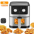 6L/9L Elektrische Luftfritteuse EU Stecker 1500/2400W Smart Multi-funktion Heißer Konvektion Ofen Fritteuse ohne Öl