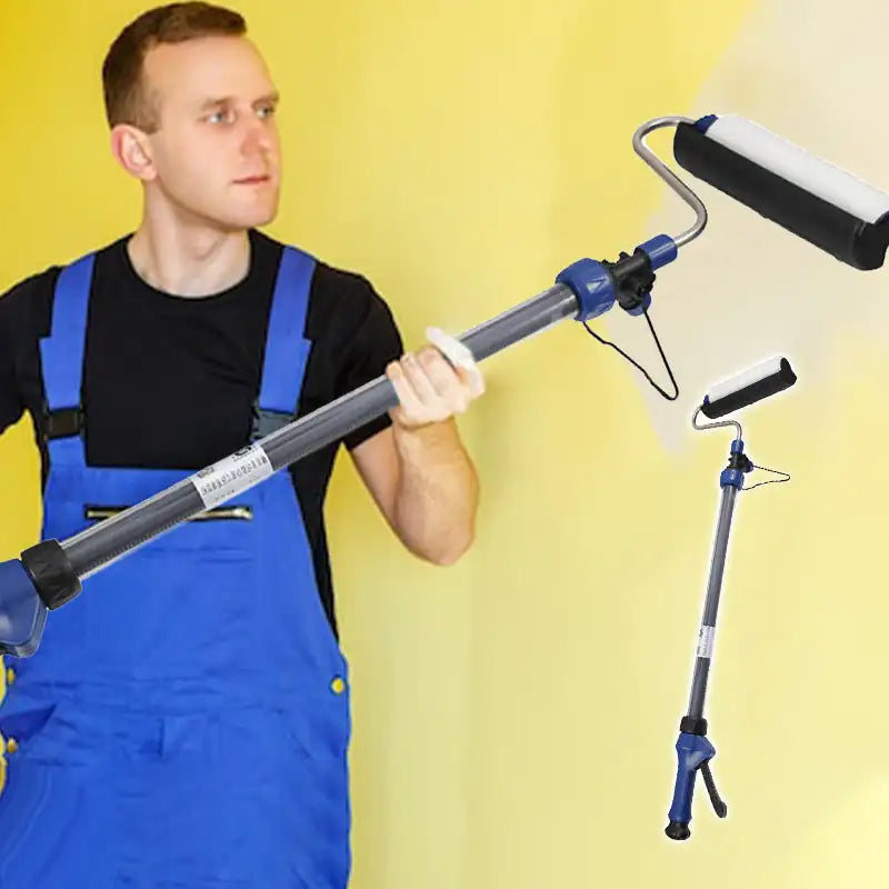Multifunktionale selbstansaugende Schnellwalzenbürste, Teleskop-Farbrollerbürste, Wandputzen, Artefakt, 7-in-1-Farbroller-Werkzeug
