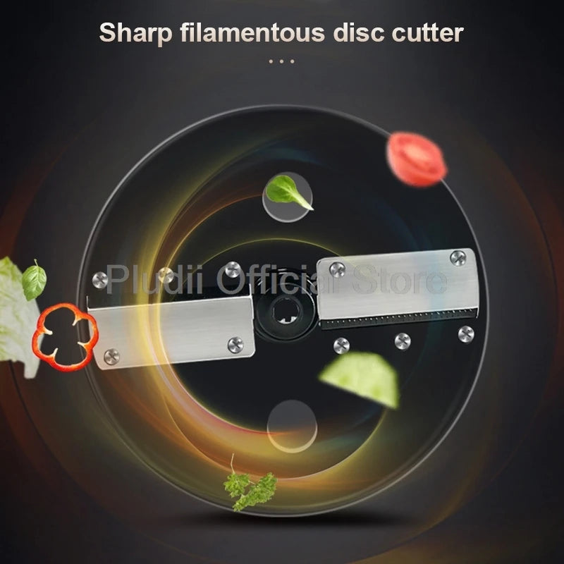 M1 Kommerzieller elektrischer Gemüseschneider, multifunktionale Küchenmaschine, kompakter Schnittlauch, Frühlingszwiebelschneider für Küche, Restaurant, Zuhause