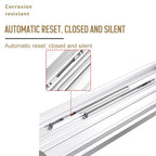 Möbelbeschläge in Sondergröße, Schlafzimmer, Aluminium, eingebetteter Kleiderschrank, Platzierungstür, koplanare Dämpfung, Schiebesystem