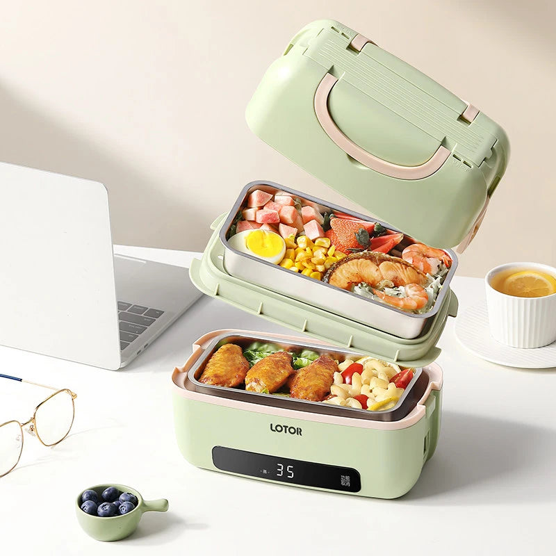 Büropersonal elektrische Heizung Lunchbox Mini Hot Box Doppelschicht Lebensmittelheizung Container