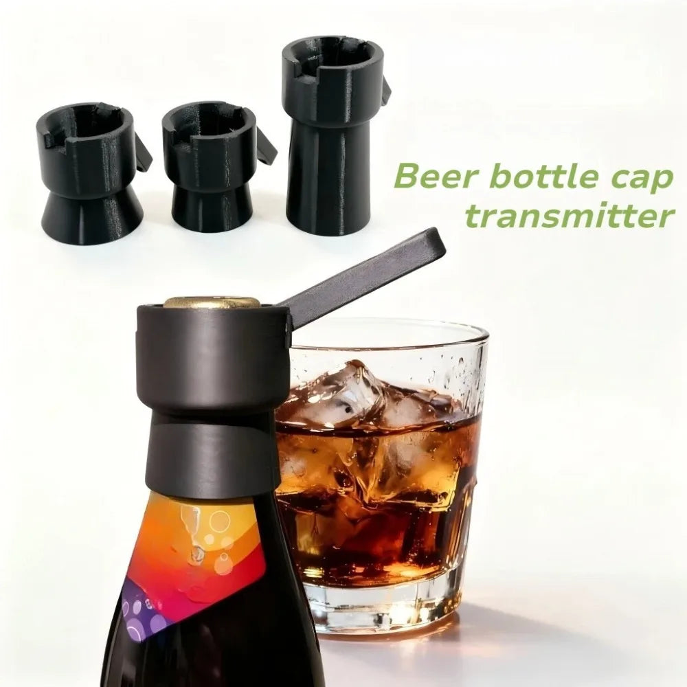 Flaschenöffner mit Katapultfunktion – Edelstahl, Kronkorken-Werfer, Bar & Party
