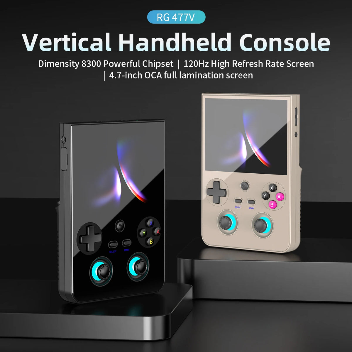 Anbernic RG477V Retro-Handheld-Konsole – Android 14, 4,7" 120Hz, Dimensity 8300, 5500mAh