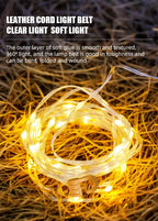 LED-Lichterkette, tragbar, Camping-Lichter, 1800 mAh, wiederaufladbar, 8 m, Außenatmosphäre, Zelt, Hochzeit, Weihnachten, Dekor, Streifen, Sternlampe