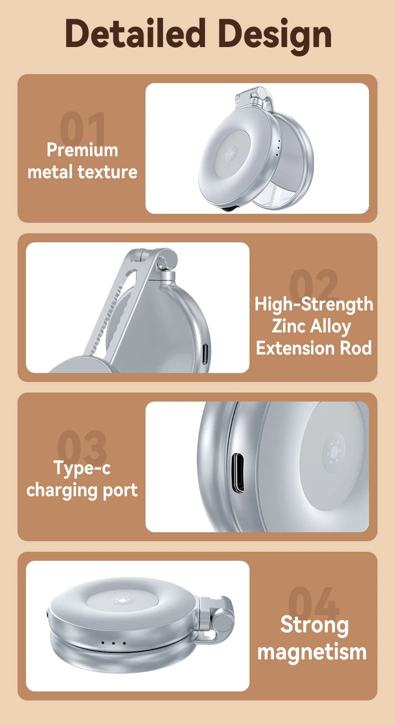 TELESIN- Smartphone Magnetisches Fülllicht, Mini-Selfie-Licht